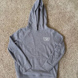 Vans Men's Gray Hooded Zip-Up Style Pullover